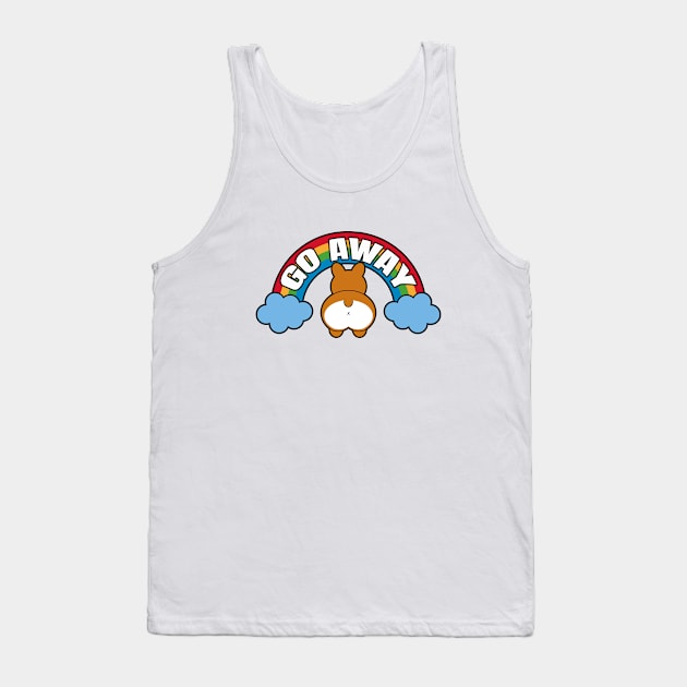 Go Away - Funny Corgi Tank Top by LunaMay